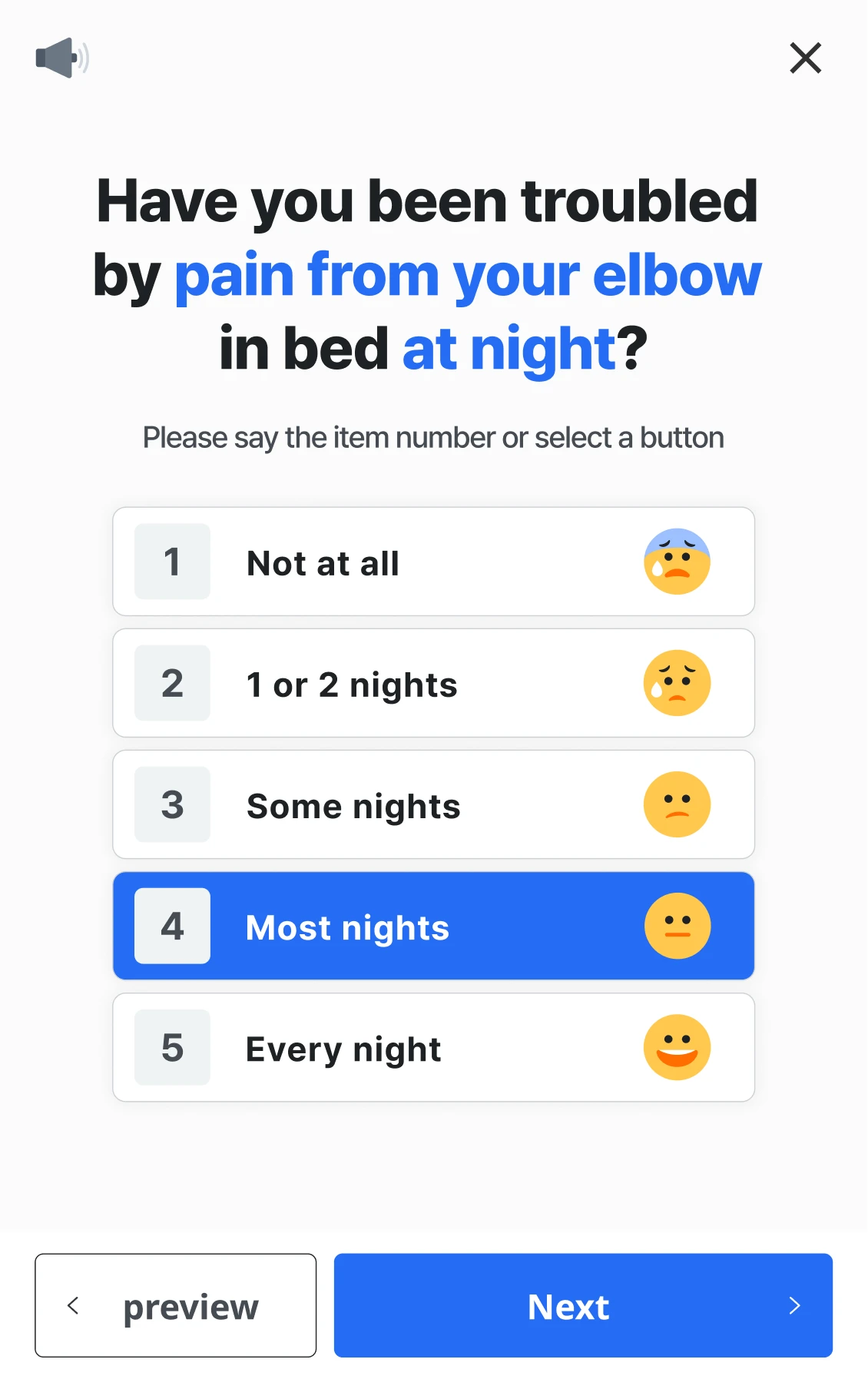 ANAPA PS — AI voice questionnaire (clinical score survey)